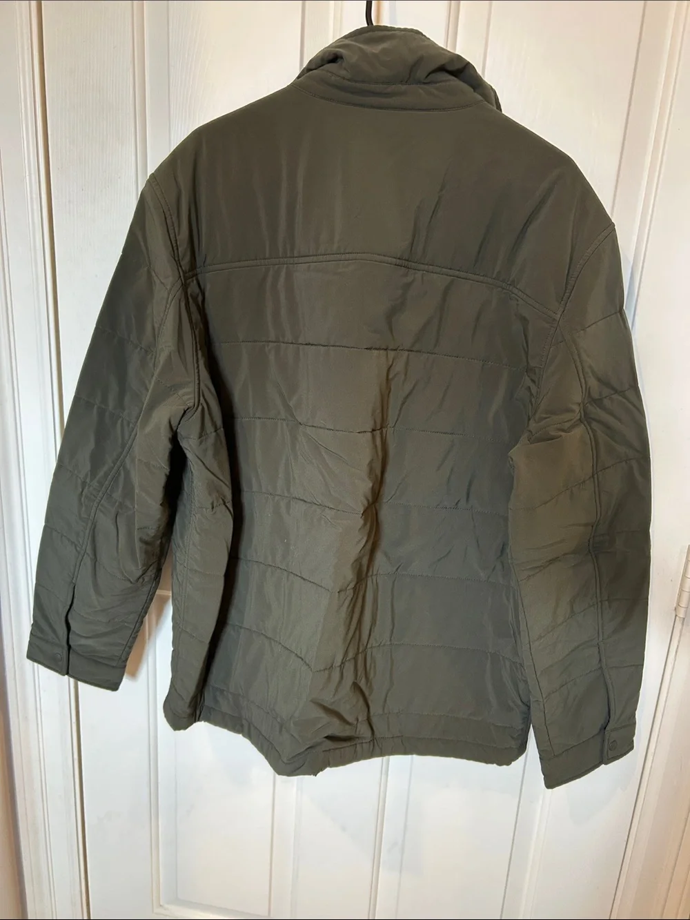 J. Crew Men's Quilted Jacket in Olive